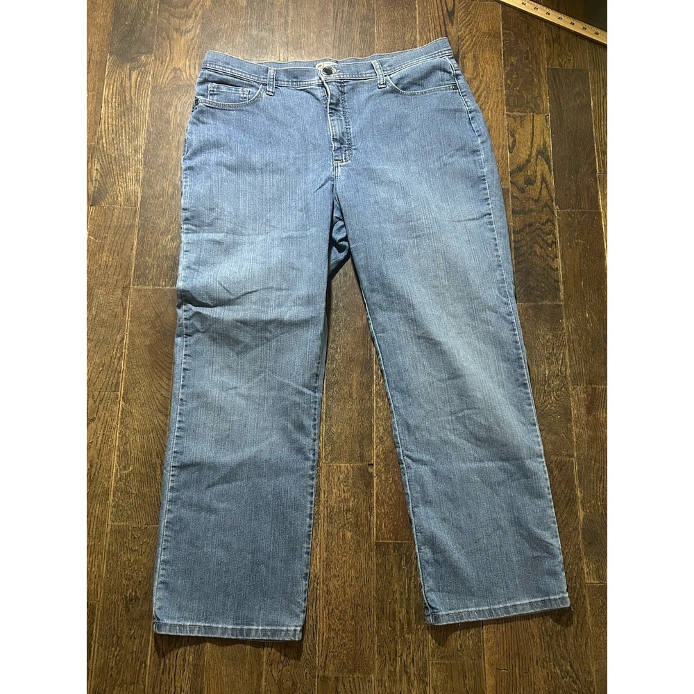 Lee Jeans‎ Womens Size 16 Petite Classic Fit Straight Leg At Waist Denim